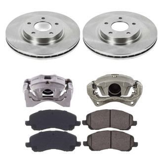 Callahan Brake Parts® - Plain Front Brake Kit with Calipers