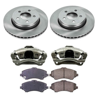 Callahan Brake Parts® - Plain Front Brake Kit with Calipers