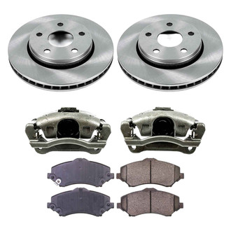 Callahan Brake Parts® - Plain Front Brake Kit with Calipers