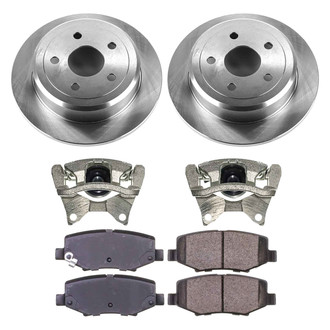 Callahan Brake Parts® - Plain Rear Brake Kit with Calipers