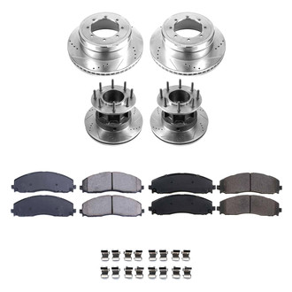 Callahan Brake Parts® - Drilled and Slotted Front and Rear Brake Kit