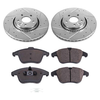 Callahan Brake Parts® - Drilled and Slotted Front Brake Kit