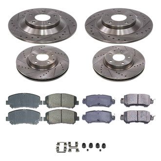 Callahan Brake Parts® - Drilled and Slotted Brake Kit