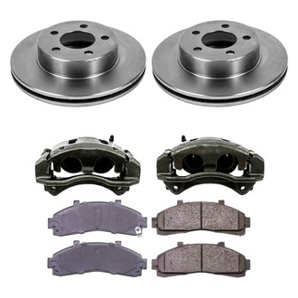 Callahan Brake Parts® - Plain Front Brake Kit with Calipers