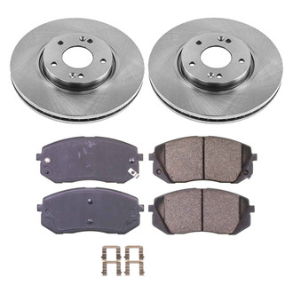 Callahan Brake Parts® - Plain Front Brake Kit