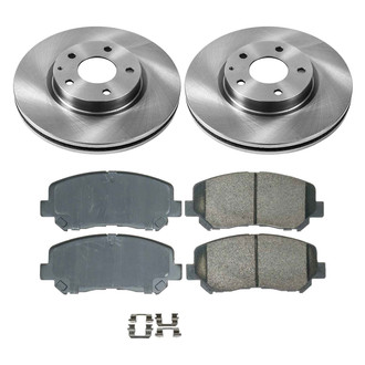 Callahan Brake Parts® - Plain Front Brake Kit