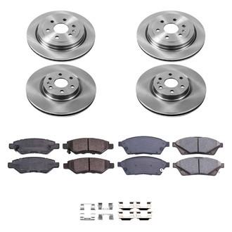 Callahan Brake Parts® - Plain Front and Rear Brake Kit