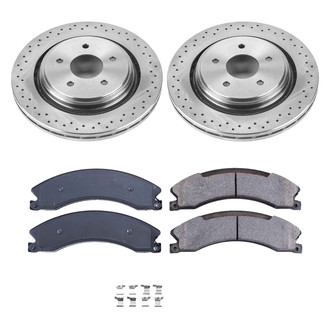 Callahan Brake Parts® - Plain Rear Brake Kit