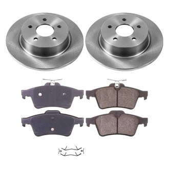 Callahan Brake Parts® - Plain Rear Brake Kit