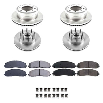 Callahan Brake Parts® - Plain Front and Rear Brake Kit