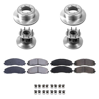 Callahan Brake Parts® - Plain Front and Rear Brake Kit