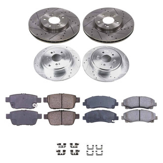 Callahan Brake Parts® - Drilled and Slotted Front and Rear Brake Kit