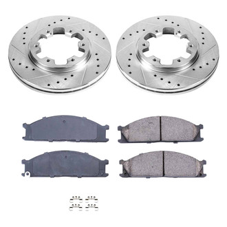 Callahan Brake Parts® - Drilled and Slotted Front Brake Kit
