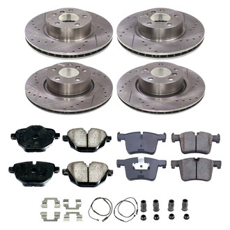 Callahan Brake Parts® - Drilled and Slotted Front and Rear Brake Kit