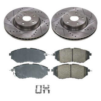 Callahan Brake Parts® - Drilled and Slotted Front Brake Kit