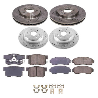 Callahan Brake Parts® - Drilled and Slotted Brake Kit