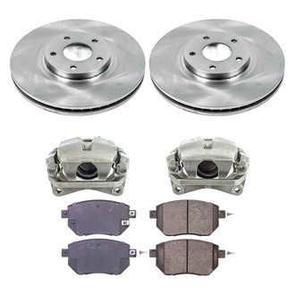 Callahan Brake Parts® - Plain Front Brake Kit with Calipers