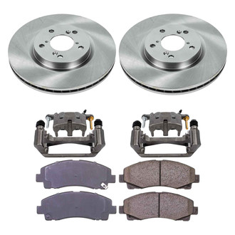 Callahan Brake Parts® - Plain Front Brake Kit with Calipers