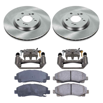 Callahan Brake Parts® - Plain Front Brake Kit with Calipers