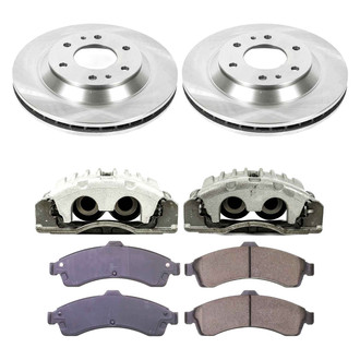 Callahan Brake Parts® - Plain Front Brake Kit with Calipers
