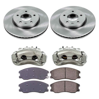 Callahan Brake Parts® - Plain Front Brake Kit with Calipers