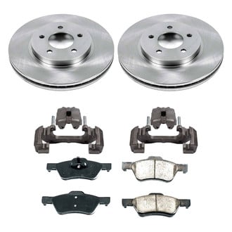 Callahan Brake Parts® - Plain Front Brake Kit with Calipers