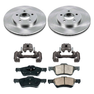 Callahan Brake Parts® - Plain Front Brake Kit with Calipers