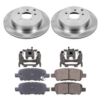 Callahan Brake Parts® - Plain Rear Brake Kit with Calipers