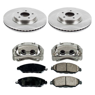 Callahan Brake Parts® - Plain Front Brake Kit with Calipers