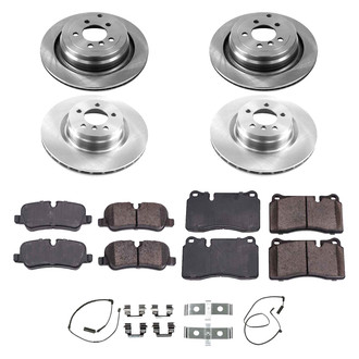 Callahan Brake Parts® - Plain Front and Rear Brake Kit