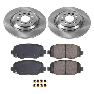 Callahan Brake Parts® - Plain Rear Brake Kit