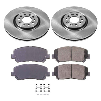 Callahan Brake Parts® - Plain Front Brake Kit