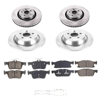 Callahan Brake Parts® - Plain Front and Rear Brake Kit