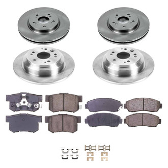 Callahan Brake Parts® - Plain Front and Rear Brake Kit