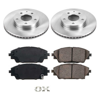Callahan Brake Parts® - Plain Front Brake Kit