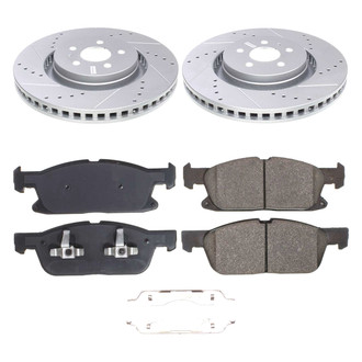 Callahan Brake Parts® - Drilled and Slotted Front Brake Kit