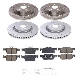 Callahan Brake Parts® - Drilled and Slotted Brake Kit
