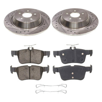 Callahan Brake Parts® - Drilled and Slotted Rear Brake Kit