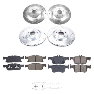 Callahan Brake Parts® - Drilled and Slotted Brake Kit