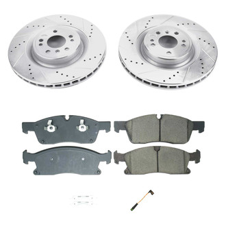 Callahan Brake Parts® - Drilled and Slotted Front Brake Kit