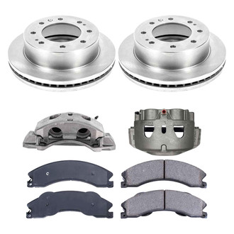 Callahan Brake Parts® - Plain Front Brake Kit with Calipers