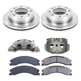 Callahan Brake Parts® - Plain Front Brake Kit with Calipers