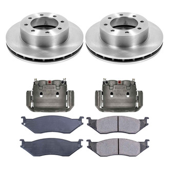 Callahan Brake Parts® - Plain Front Brake Kit with Calipers