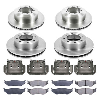 Callahan Brake Parts® - Plain Brake Kit with Calipers