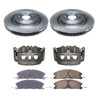 Callahan Brake Parts® - Plain Front Brake Kit with Calipers