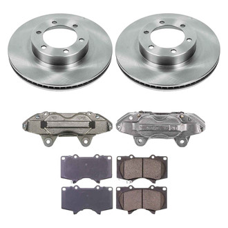Callahan Brake Parts® - Plain Front Brake Kit with Calipers