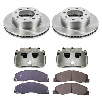 Callahan Brake Parts® - Plain Front Brake Kit with Calipers
