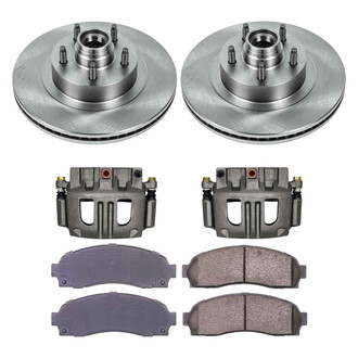 Callahan Brake Parts® - Plain Front Brake Kit with Calipers