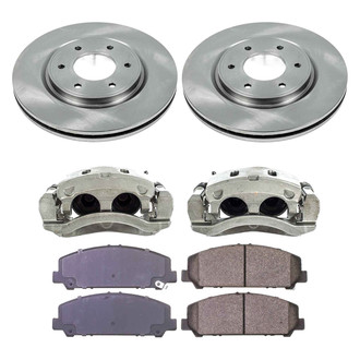 Callahan Brake Parts® - Plain Front Brake Kit with Calipers