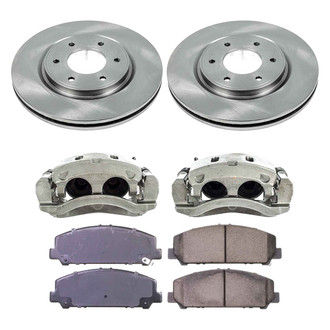 Callahan Brake Parts® - Plain Front Brake Kit with Calipers